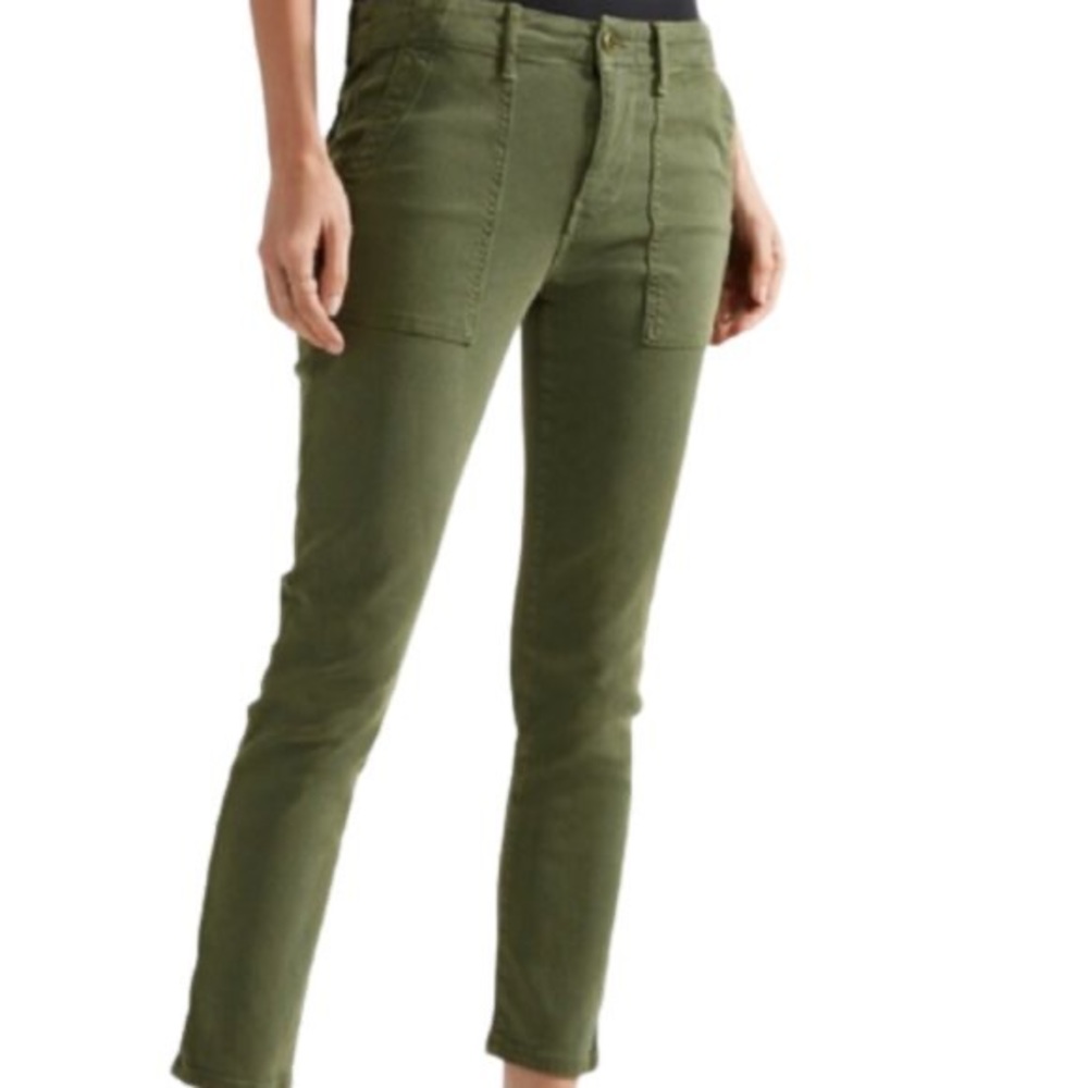 The GREAT. • skinny soft corduroy pants olive green sz 26